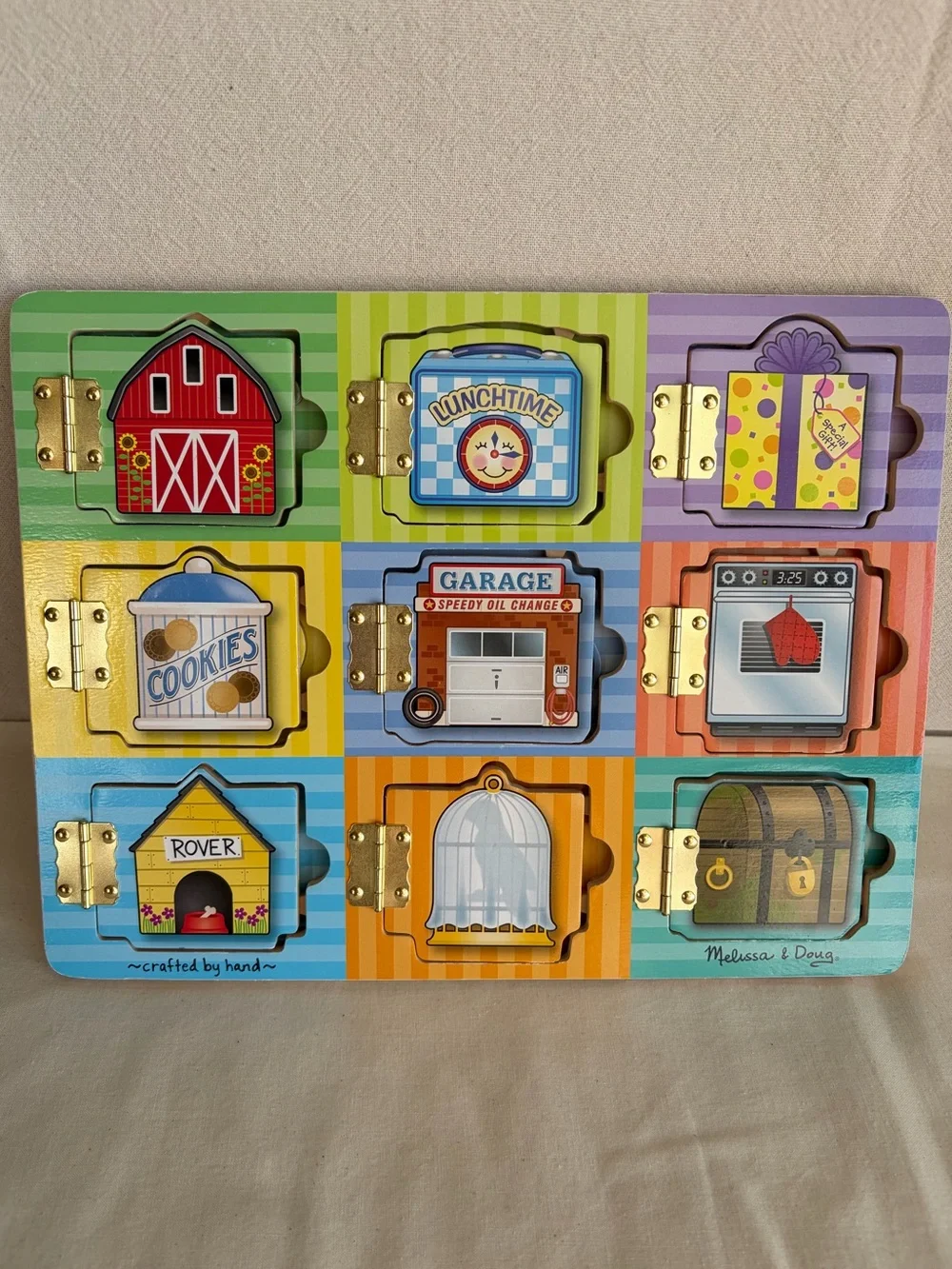 Melissa & Doug Magnetic Hide and Seek Board Wooden Toy
